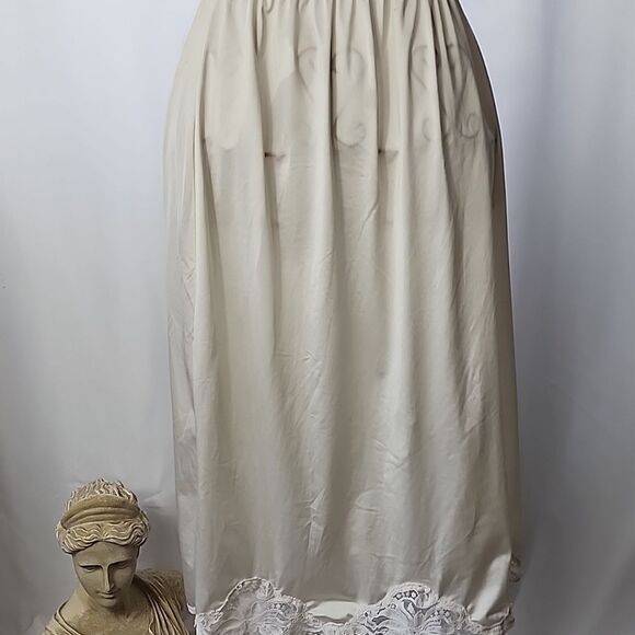 Vintage Union Made Satin & Lace Slip Size M Wonder Maid Non Cling - Picture 4 of 10